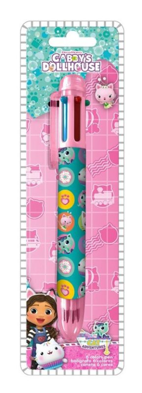 Blister Caneta 6 Cores Gabby´s Dollhouse Smoothie