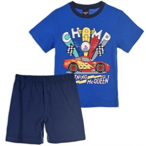Pijama de Menino Curto Primavera-Verão Cars Champ Blue