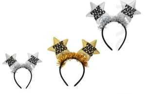 Bandolete Estrela Feliz Ano Novo 23x24Cm