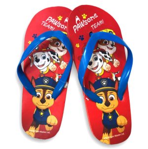 Chinelos Flip-Flops Patrulha Pata Chase Marshall & Rubble Pawsome Team