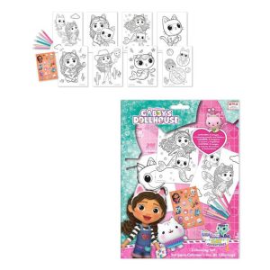 Kit de Colorir Gabby´s Dollhouse Smoothie com Stickers 21x28.5Cm