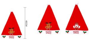 Gorro Natal Vermelho Merry Christmas Boneco Neve-Rena 40Cm