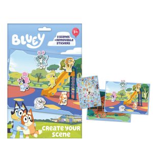 Kit de Colorir Bluey Creative com Stickers 34x22Cm