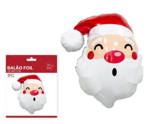 Balão de Natal Foil Figura Pai Natal 87Cm