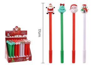 Caneta Natal com Boneco Natal 17Cm