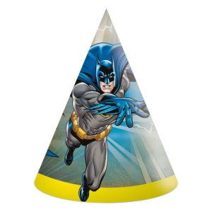 Conj. 6 Chapéus Cone Festa Batman Rogue Rage