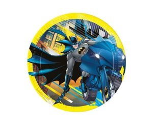 Conj. 8 Pratos Papel 23Cm Batman WB