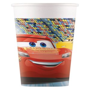 Conj. 8 Copos Papel Disney Cars Arena Race 200ml