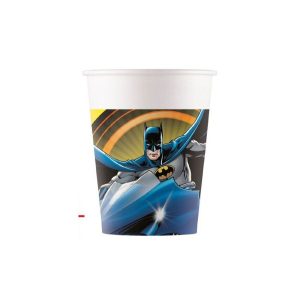 Conj. 8 Copos Papel 200Ml Batman WB