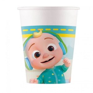 Conj. 8 Copos Papel 200Ml Cocomelon