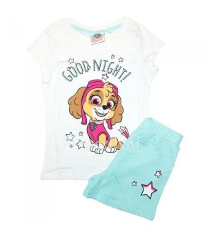 Pijama de Menina Curto Primavera-Verão Menina Patrulha Pata Skye Good Night