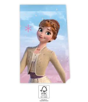 Conj. 4 Sacos Papel Frozen Wind 22x13x7.2Cm