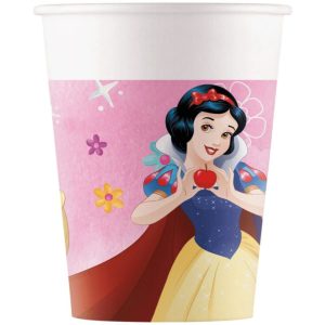 Conj. 8 Copos Papel 200Ml Princesas Disney