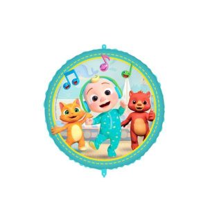 Balão Foil Redondo Cocomelon 46Cm