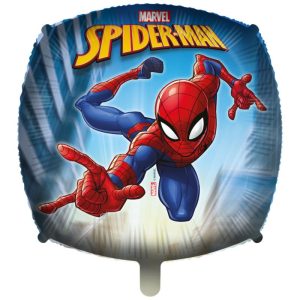 Balão Foil Quadrado Spiderman Marvel 46Cm