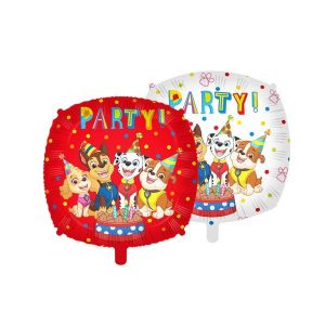 Balão Foil Dupla Face Patrulha Pata Party! 43Cm