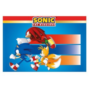 Toalha de Mesa Plástico Sonic the Hedgehog Sega 120x180 cm