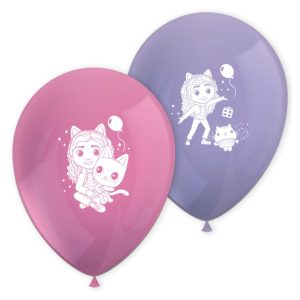 Blister 8 Balões Látex Gabby´s Dollhouse and Friends