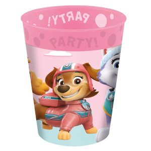 Copo Plástico Patrulha Pata Skye e Everest (pode ir ao Microondas) 250Ml