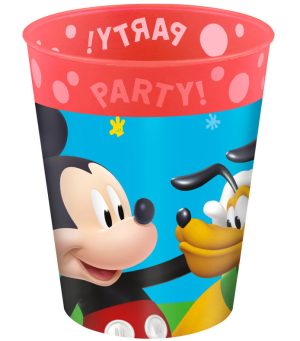 Copo Plástico Micro Premium Mickey Rock the House 250Ml (pode ir ao Microondas)