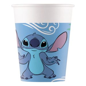 Conj. 8 Copos Papel Stitch Party 200Ml