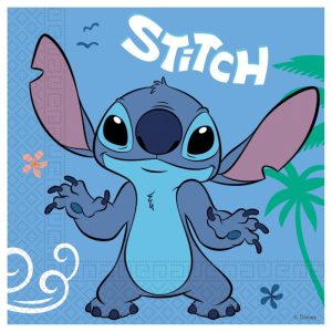 Conj. 20 Guardanapos Stitch Party 33x33Cm