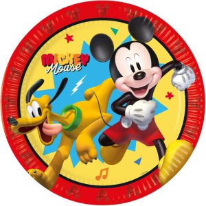 Conj. 8 Pratos Papel 20Cm Mickey Jump Into Fun Disney