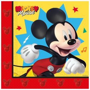 Conj. 20 Guardanapos Mickey Jump Into Fun Disney 33x33Cm