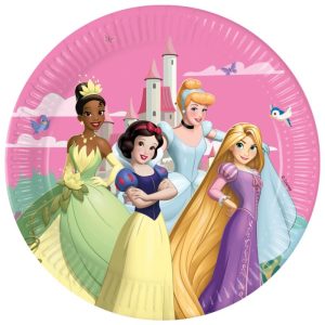 Conj. 8 Pratos Papel Disney Princess Create Your World