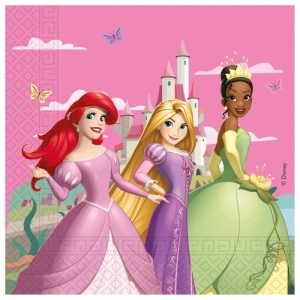 Conj. 20 Guardanapos Disney Princess Create Your World 33x33cm