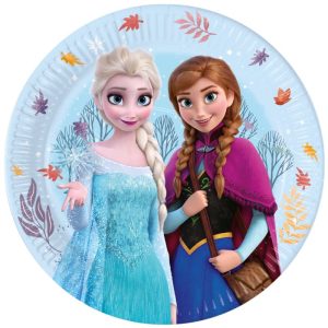 Conj. 8 Pratos Papel Frozen Idyllic Wonder - 23cm