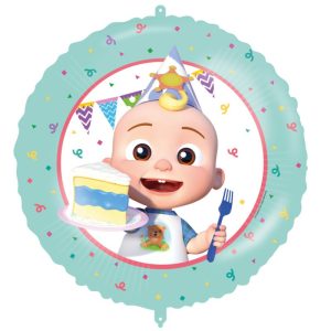 Balão Foil Redondo Cocomelon 46Cm