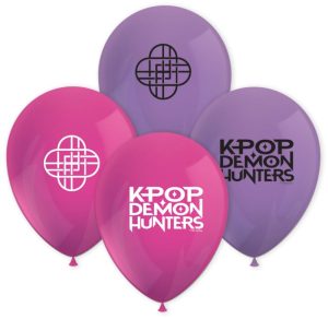 Blister 8 Balões Latéx K-POP Demon Hunters 28Cm