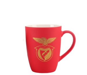 Caneca Veludo Vermelho Ouro SLB
