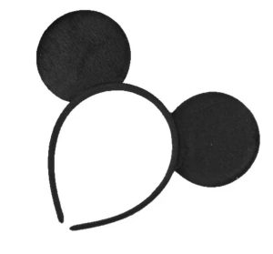 Bandolete Orelhas Pretas Felpudas Mickey