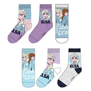 Conj. 3 Pares Meias Frozen Elsa & Anna