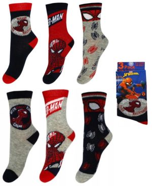 Conj. 3 Pares Meias Spiderman Great