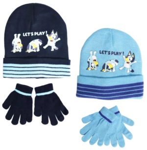 Conj. Gorro + Luvas Bluey Let´s Play