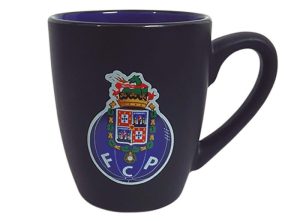 Caneca Oval Preta FCP