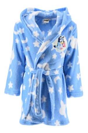 Robe de Banho Azul Luas e Estrelas Bluey