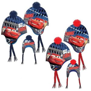 Gorro com Pompom e Trança Cars Disney Go Lighting