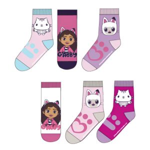 Conj. 3 Pares Meias Gabby´s Dollhouse