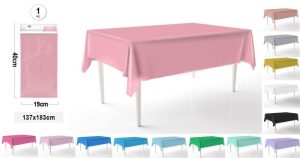 Toalha de Mesa Plástica 137x183Cm