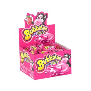 Pastilha Elástica Bubbaloo Morango 6,5Gr
