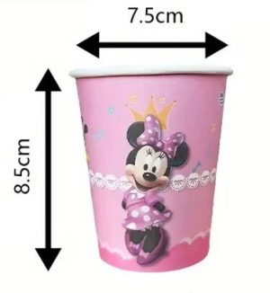 Conj. 10 Copos Papel 200Ml Minnie Smile