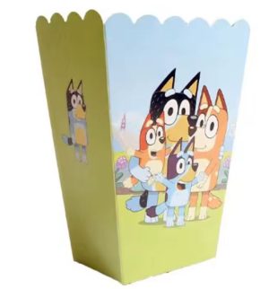 Conj. 6 Caixas de Pipocas Bluey 13x4Cm