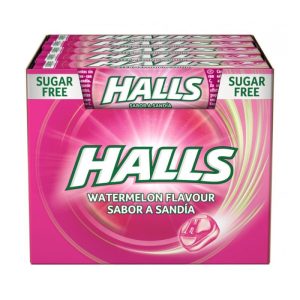 Rebuçados Halls Sem Açucar Sabor a Melancia 32Grs