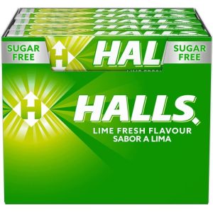 Rebuçados Halls Sem Açucar Sabor a Lima 32Grs