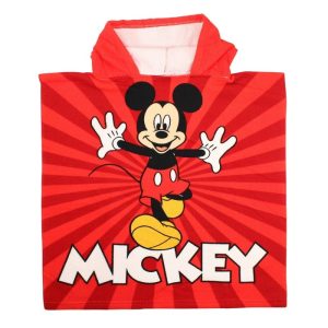 Poncho Vermelho Mickey 50x100Cm