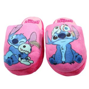 Chinelos de Quarto Rosa Stitch & Scrump